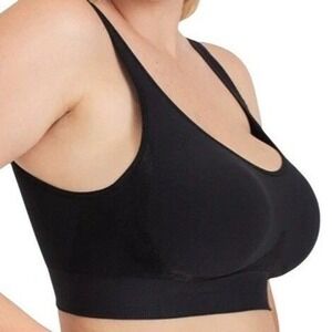 NWT Truekind Enhanced Comfort Wireless Shaper Bra L Black 10023 Shapermint